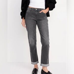 OLD NAVY Mid-Rise Wow Boyfriend Straight Jeans